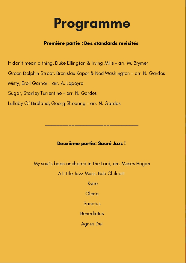 Note de programme — page 2